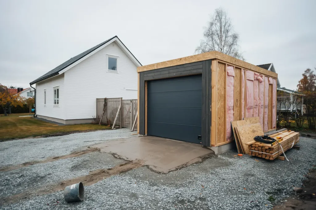bygga garage fr n grunden r tt grund isolering portval och kostnad