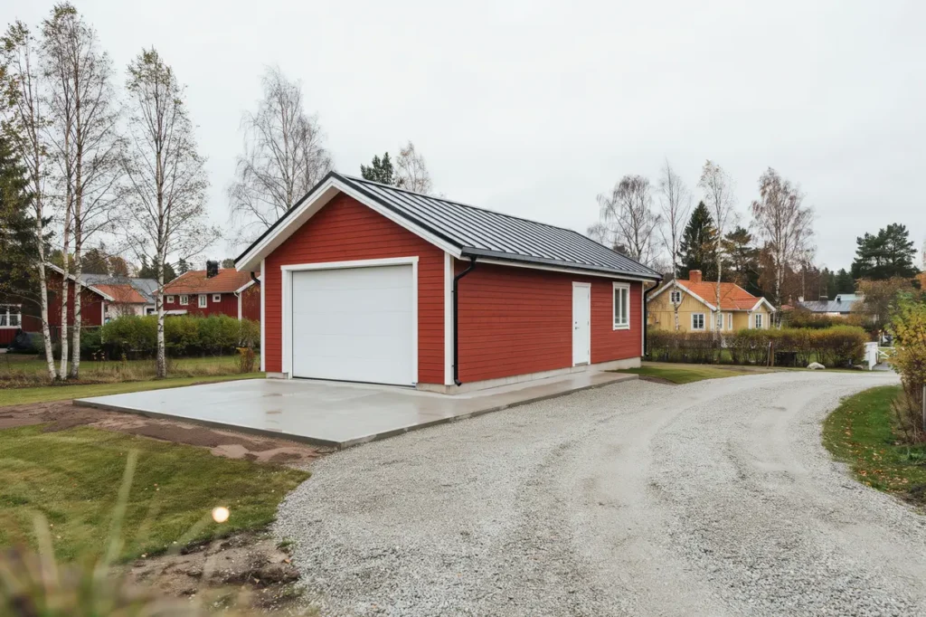 nybyggnation av garage med gjuten platta i v sterljung vagnh rad
