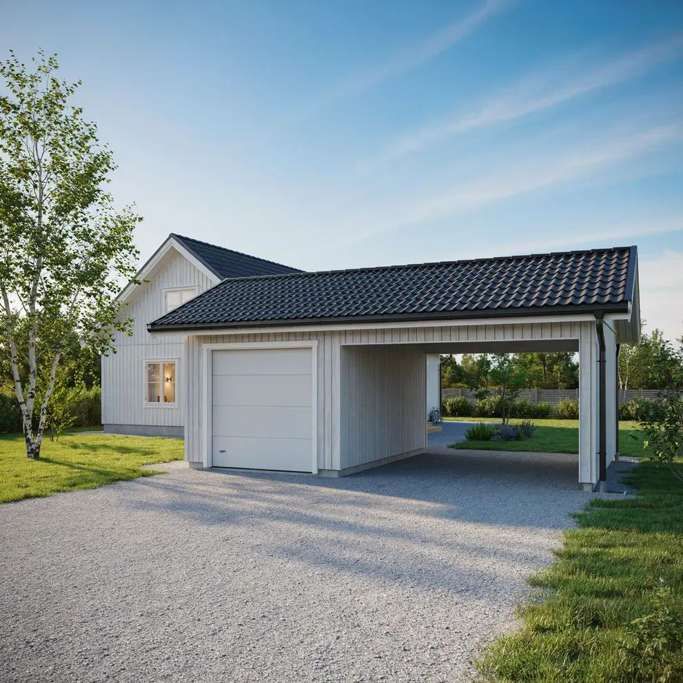 bygga carport garage vagnharad trosa sormland